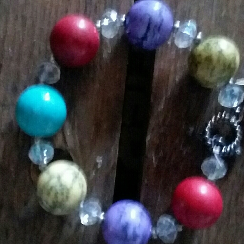 Big round bead bracelet